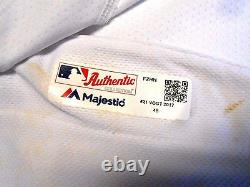 MLB Holo Stephen Vogt Jackie Robinson Day Oakland A's Game Used Baseball Jersey