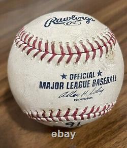 MLB Marked Sammy Sosa 600th HR Chase Game Used Ball Rangers vs A's 2007 Read