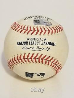 Madison Bumgarner To Austin Jackson Game Used Baseball MLB Authenticated