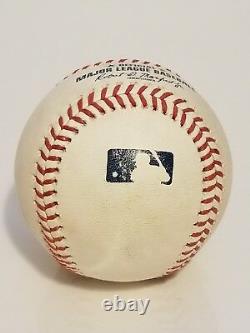 Madison Bumgarner To Austin Jackson Game Used Baseball MLB Authenticated