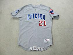Majestic Sammy Sosa Chicago Cubs Baseball Jersey Road Gray Game Used Issued Worn