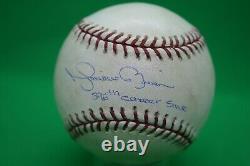Mariano Rivera autographed Game Used Baseball withInscription 396th Career Save