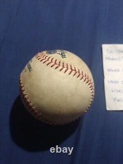 Mark Canha Career Hit #274 Game Used Ball MLB HOLO 6/28/2019 A's @ Angels