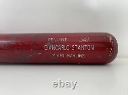 Marlins Yankees 2014 Giancarlo Stanton Game Used Bat LOA