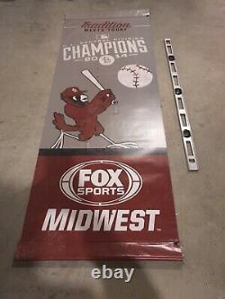 Matt Holliday St. Louis Cardinals Fox Sports Midwest Game Used Vinyl Banner