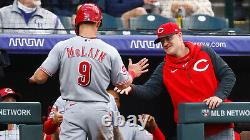 Matt McLain MLB Debut game used baseball May 15 2023 Cincinnati Reds at Rockies