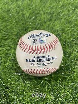 Max Scherzer Strikeout Game Used Baseball MLB Authenticated 3000th K Season