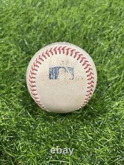 Max Scherzer Strikeout Game Used Baseball MLB Authenticated 3000th K Season