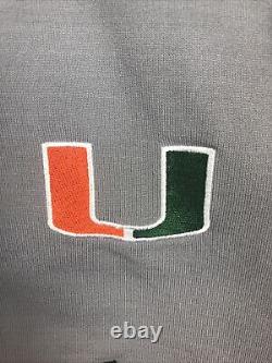 Miami Hurricanes Nike Game Used Baseball Jersey Union Made Size 52 -Fits 2XL/3XL