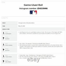 Michael Brantley Astros Game Used SINGLE Baseball 5/27/2019 Hit #1261 vs Cubs