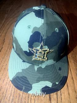 Michael Brantley Game Used Armed Forces May 22, 2022 Houston Astros MLB Cap