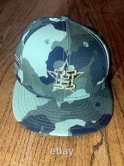 Michael Brantley Game Used Armed Forces May 22, 2022 Houston Astros MLB Cap