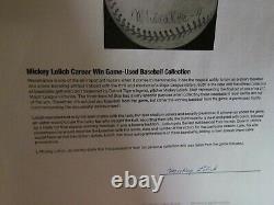 Mickey Lolich signed Game Used Baseball Beckett Certified 3