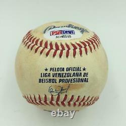 Miguel Cabrera Triple Crown 2012 Signed Inscribed Game Used Baseball PSA DNA