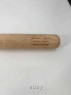 Miguel Rojas Miami Marlins Game Used Cracked Baseball Bat
