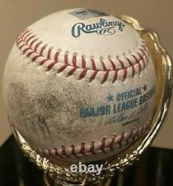 Miguel Tejada Hit Double Game Used Baseball MLB Authenticated Giants