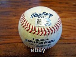 Mike Fiers Astros Game Used NO HITTER Baseball 8/21/2015 vs Dodgers Correa Foul