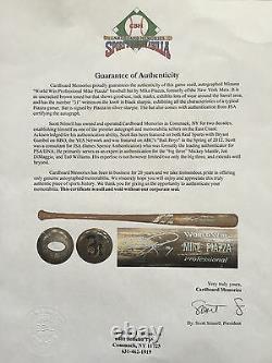 Mike Piazza Signed Game Used Mizuno Baseball Bat Uncracked NY Mets auto JSA COA