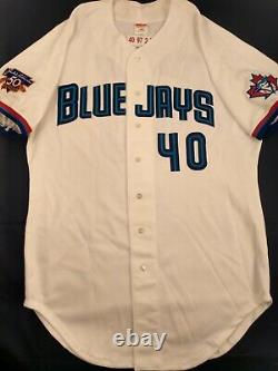 Mike Timlin 1997 Toronto Blue Jays #40 Game Used Home Jersey (With Signed Photo)