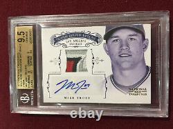 Mike Trout 2012 National Treasures Game Used Patch Auto Rookie RC 1/5 BGS 9.5/10