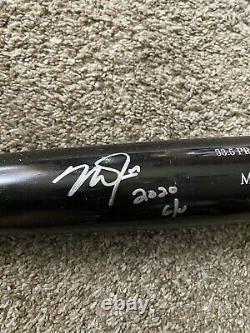 Mike Trout Game Used Autographed Bat 2020 Season Anderson Authentics