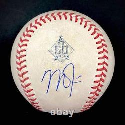 Mike Trout signed Angels 60th Anniversary game-used Baseball MLB Authentic holo