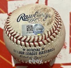 Mitch Haniger HIT SINGLE Mariners Game Used Baseball 9/8/21 @ Houston-Urquidy