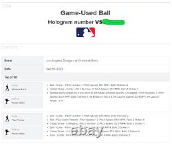 Mookie Betts Game-Used 2021 Base Hit SINGLE CAREER HIT #1143 MLB AUTH