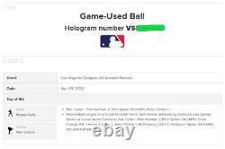 Mookie Betts Game-Used 2022 Base Hit RBI SINGLE CAREER HIT #1154 MLB AUTH