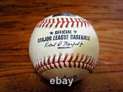 Nathan Eovaldi Red Sox Game Used STRIKE OUT Baseball 8/1/2022 Astros SPACE CITY