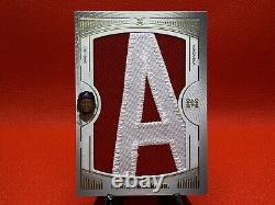 ONE OF ONE RONALD ACUNA 2021 Topps Definitive GAME USED NAMEPLATE RELIC A 1/1