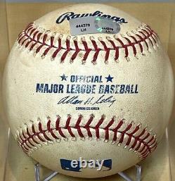 PEDRO MARTINEZ GAME-USED PITCHED BASEBALL from 218th CAREER WIN MLB HOLO 9/8/09