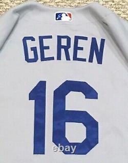 POSTSEASON GEREN size 48 #16 2018 LOS ANGELES DODGERS game used jersey MLB HOLO