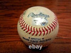 Prince Fielder Brewers Game Used RBI DOUBLE Baseball 8/6/2011 Hit #945 vs Astros