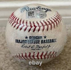 RONALD ACUNA JR HBP Hit by Pitch Minor Braves vs. Reds 2022 Game Used Baseball