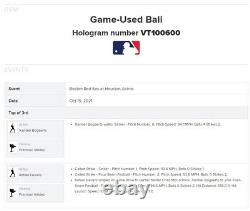Rafael Devers Red Sox Game Used SINGLE Baseball ALCS 10/15/2021 + Bogaerts BB