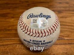 Randy Arozarena Rays Game Used WALK Baseball 10/1/2022 v Astros 60 Logo + Franco