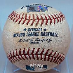 Rhys Hoskins Rbi Double Career Hit #75 Mlb Game Used Baseball Phillies 5/6/2018