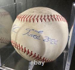 Ricky Tiedemann Game Used Signed MILB Baseball From Double-A Debut! Blue Jays