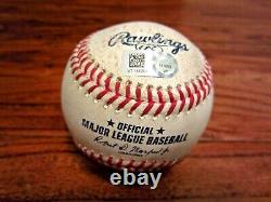 Robbie Grossman Tigers Game Used DOUBLE Baseball 5/5/2022 Astros 60 Logo Hit 749