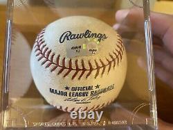 Robinson Cano YANKEES Career Hit 1222 Single 4/20/11 Game Used Baseball MLB Holo