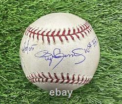 Roger Clemens Astros Game Used Baseball Career Win 332 6/5/05 MLB Auth LOA Auto