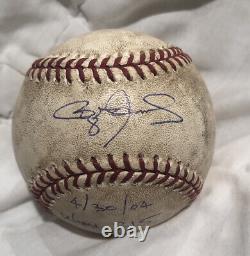 Roger Clemens Win #315 4/30/2004 Game Used Signed baseball MLB Auth Astros