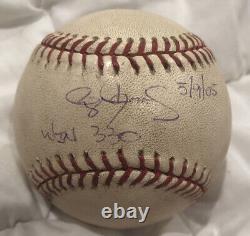 Roger Clemens Win #330 5/9/2005 Game Used Signed baseball MLB Auth Astros