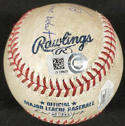 Ronald Acuna Autographed 2018 Home Debut Game Used Baseball with MLB Holo