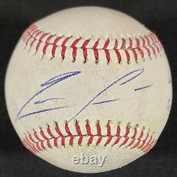 Ronald Acuna Autographed Single 2019 Game Used Baseball with MLB Holo
