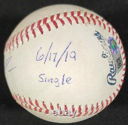 Ronald Acuna Autographed Single 2019 Game Used Baseball with MLB Holo