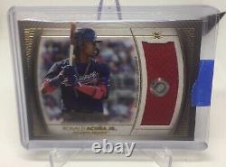 Ronald Acuna Jr. 2021 Topps Definitive Collection Game Worn Patch #/50