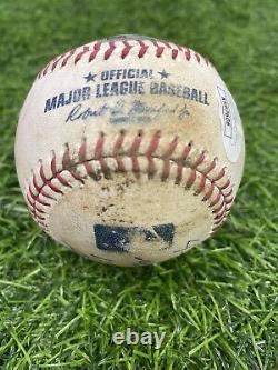 Ronald Acuna Jr. Atlanta Braves Game Used Baseball MLB Debut, 1st Hit AB MLB
