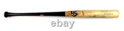 Ronald Acuna Jr. Unsigned Game Used LS Baseball Bat Custom Pro Model Cracked